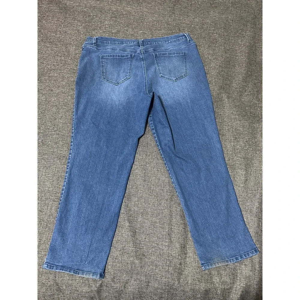 Gloria Vanderbilt Women's 20W Jeans Amanda Classic Tapered High‎ Rise Blue Denim
